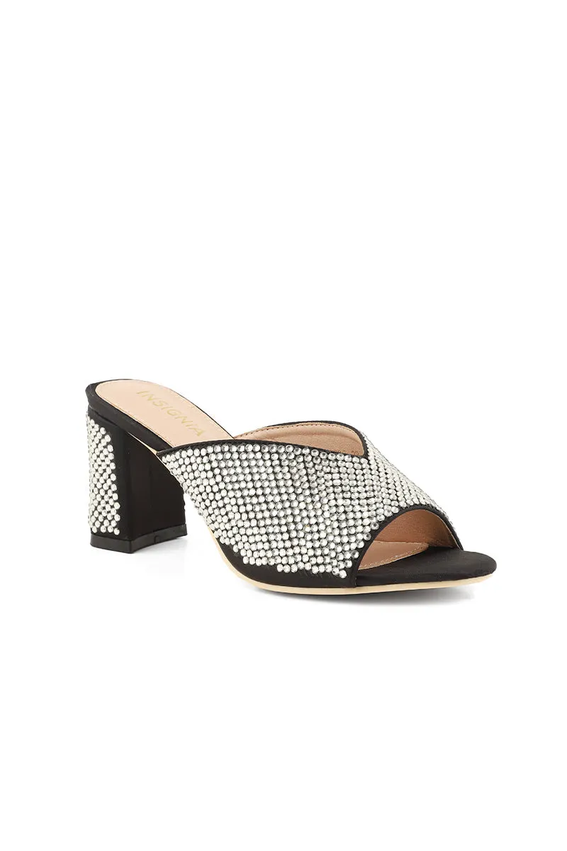 Party Wear Slip On I29226-Black