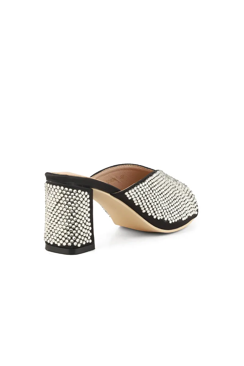Party Wear Slip On I29226-Black