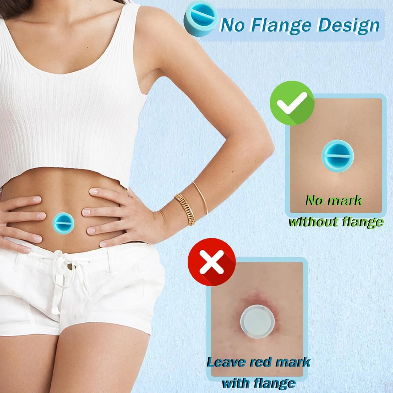 Patented Belly Button Plug Post Tummy Tuck & Liposuction Recovery Shaper, Soft and Comfortable Belly Button Retainer