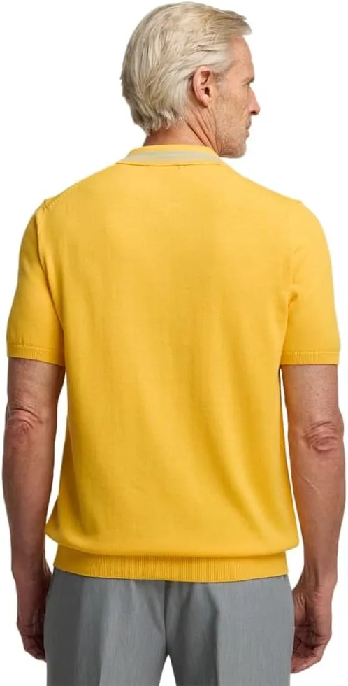 Paul Fredrick Men's Cotton Full Zip Polo