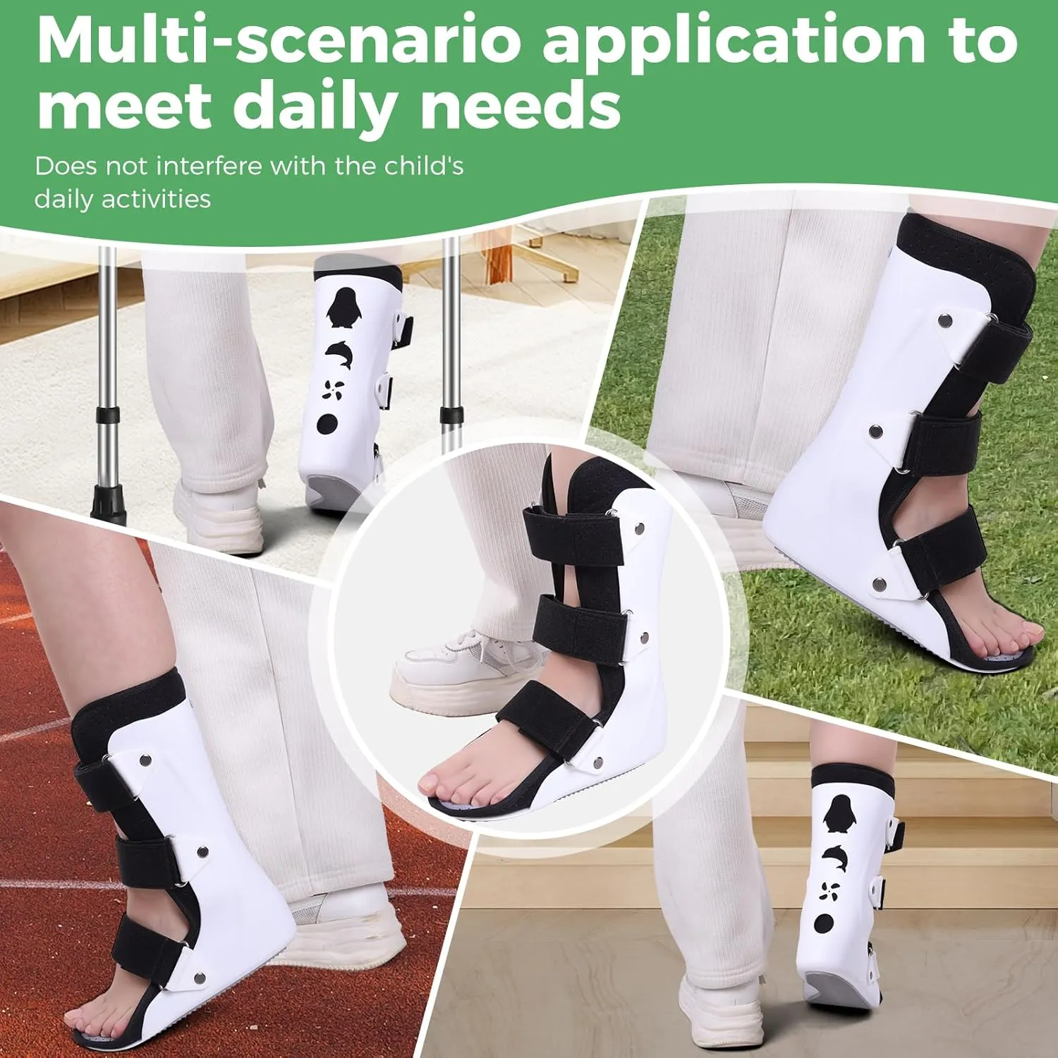 Pediatric Walking Boot For Kids,Fracture Boot for Kids, Orthopedic Support Shoe for Youth Ankle Break Injury, Kid's Stress Metatarsal Bone Fracture, Broken Foot or Toe Recovery Cast, Left(L)