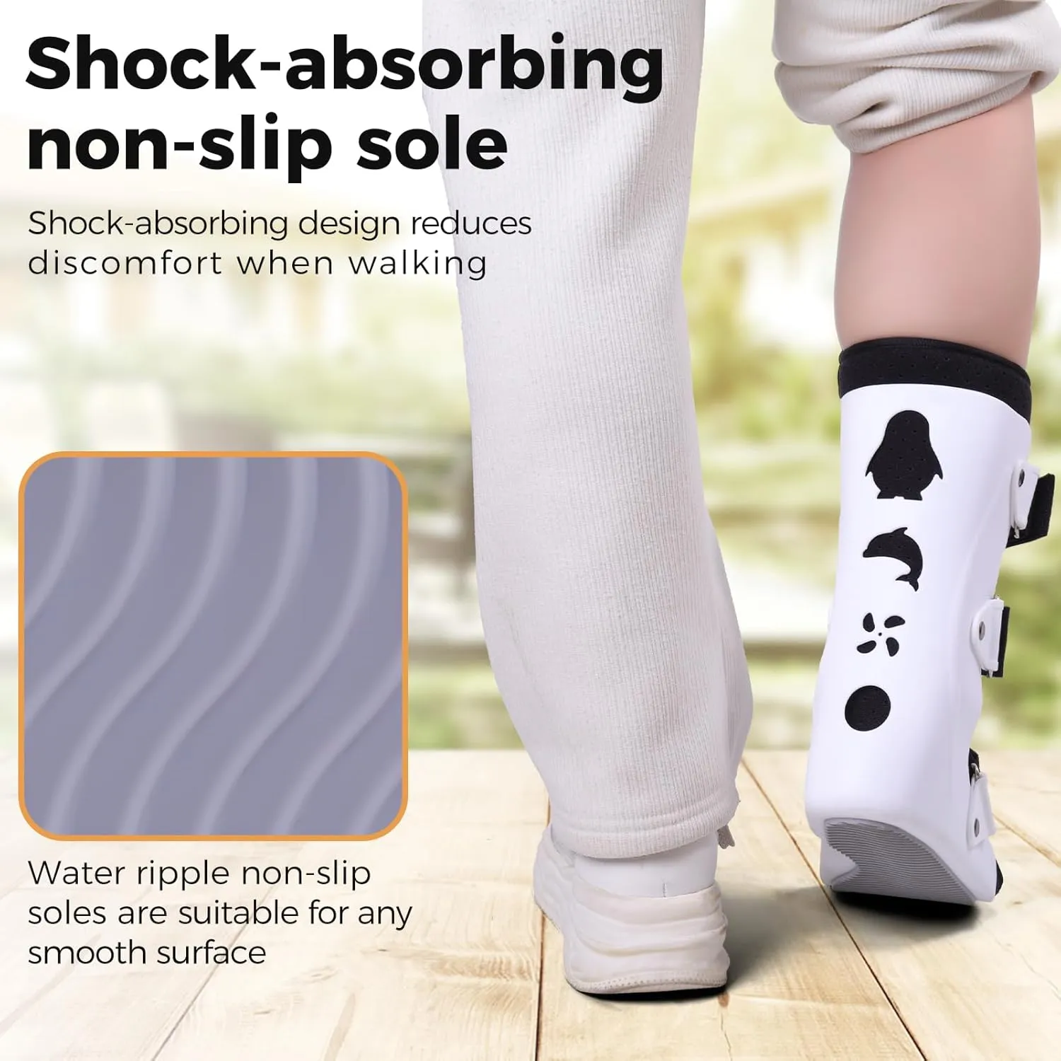 Pediatric Walking Boot For Kids,Fracture Boot for Kids, Orthopedic Support Shoe for Youth Ankle Break Injury, Kid's Stress Metatarsal Bone Fracture, Broken Foot or Toe Recovery Cast, Left(L)