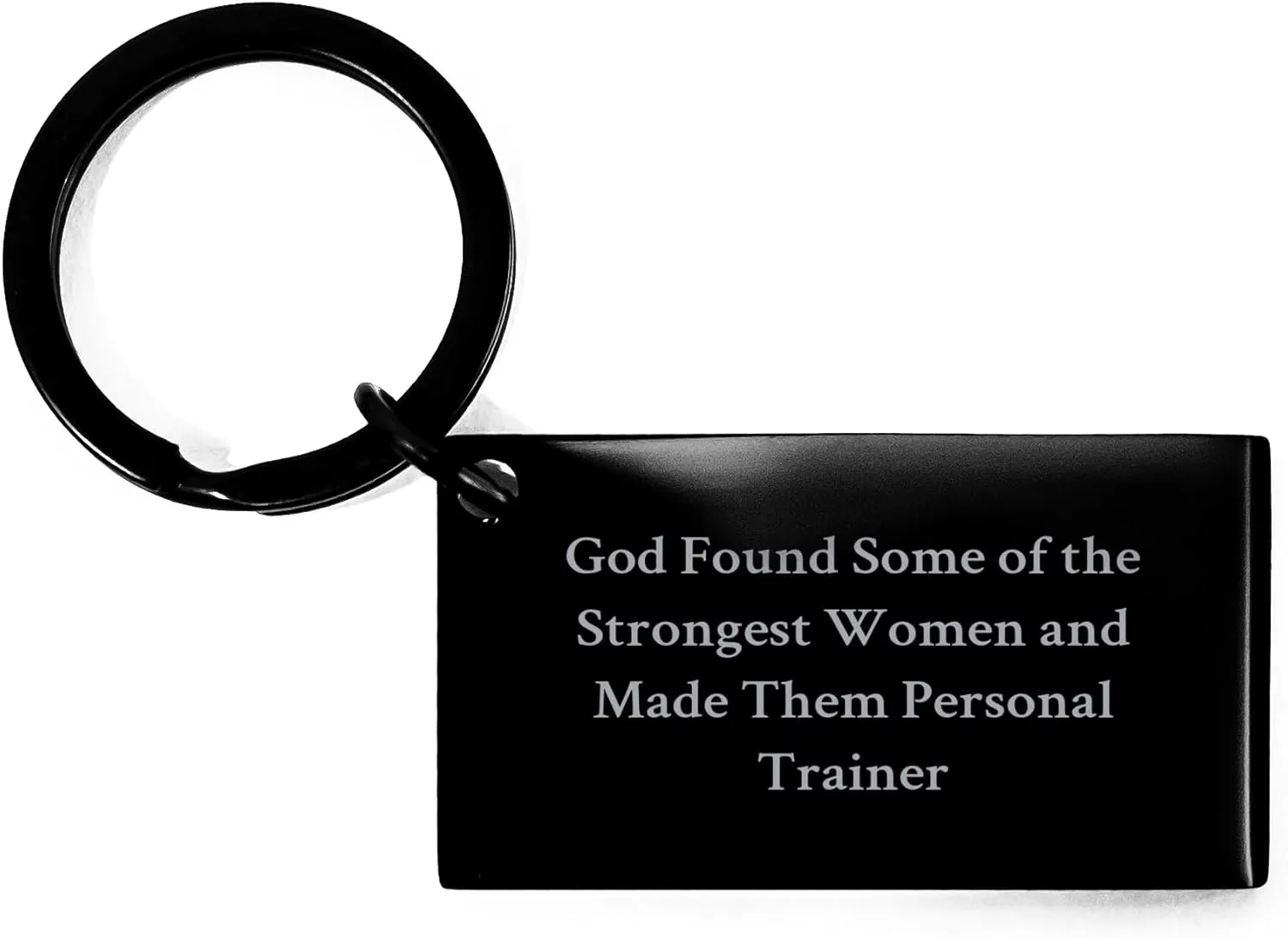 Personal Trainer Keychain - Gifts from Women | Inspirational Quote for Birthday - Stainless Steel Keychain with Engraved Message