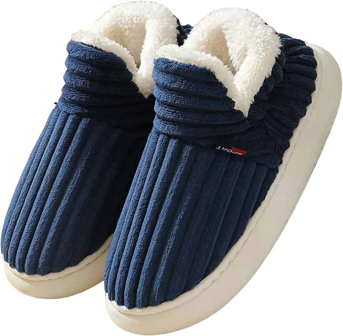 Pluffi Slipper Booties Women Pluffi Cozy Stylish Slipper Winter Fuzzy Warm Thick-Soled Plush House Cloud Slides Men Women