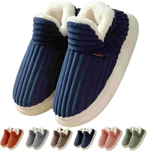 Pluffi Slipper Booties Women Pluffi Cozy Stylish Slipper Winter Fuzzy Warm Thick-Soled Plush House Cloud Slides Men Women
