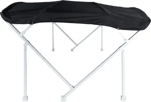 Pontoon Bimini Top and Boot Only, Boat Canopy Top and Boot 8' x 10' x 1.25 (Black)