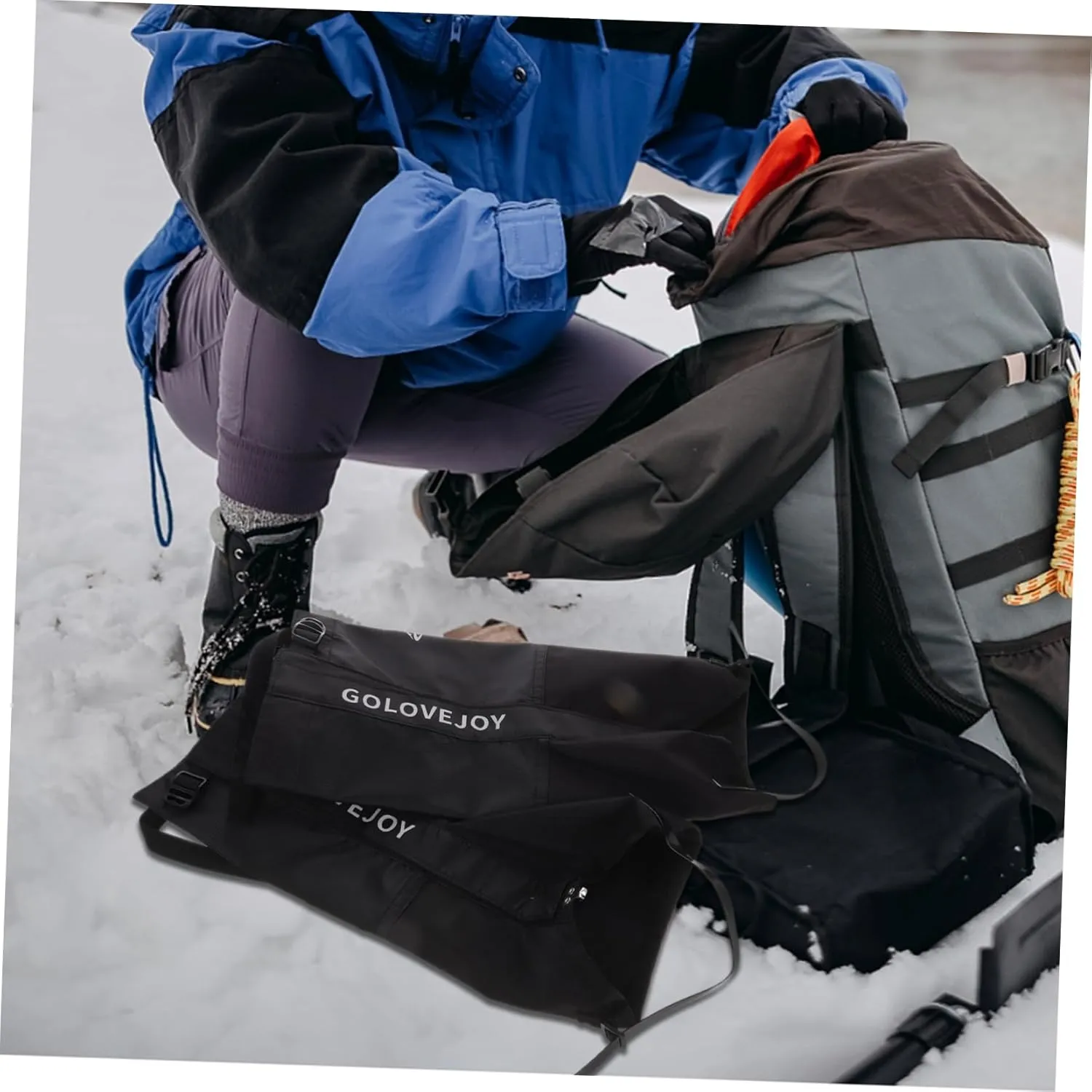 POPETPOP Boot Gaiters Leg Gaiters for Cover Winter Hiking Accessory Snow Legging Gaiter Gaiters for Hiking