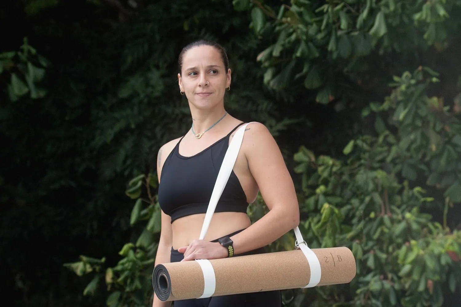 Premium Cork Yoga Mat - Always Stays Flat - Non Toxic - Non Slip - Brown - Cork & Rubber