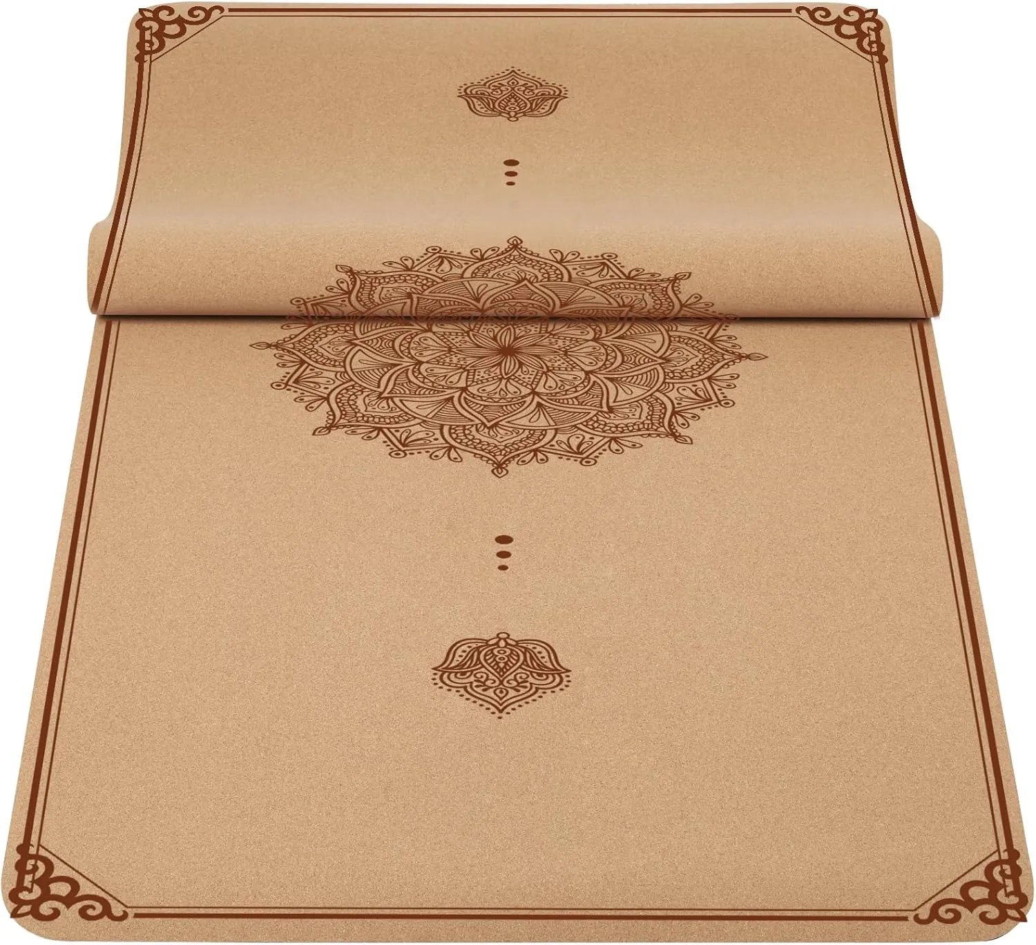 Premium Cork Yoga Mat Non Slip Thick Cork Exercise & Fitness Mat for Yoga, Pilates, & Home Workouts(72" x 24" x 5mm Thick)