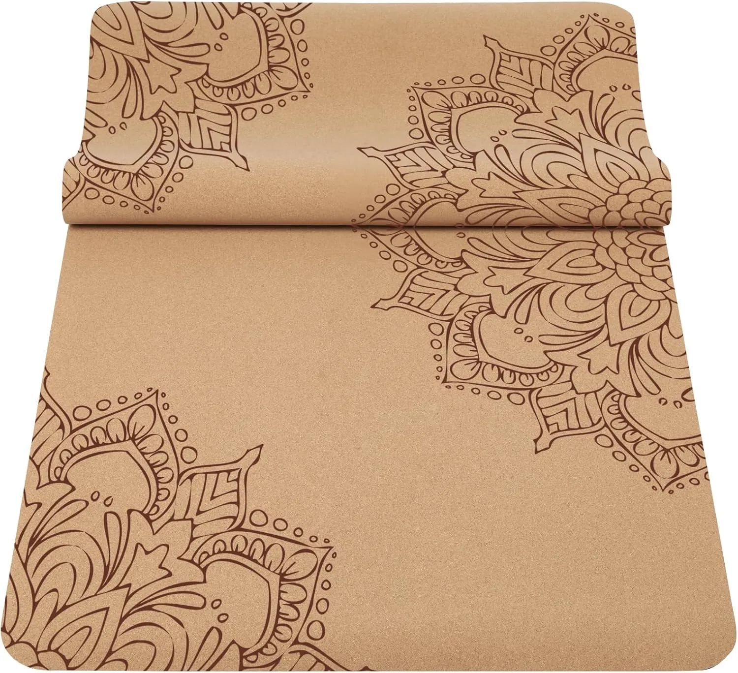 Premium Cork Yoga Mat Non Slip Thick Cork Exercise & Fitness Mat for Yoga, Pilates, & Home Workouts(72" x 24" x 5mm Thick)