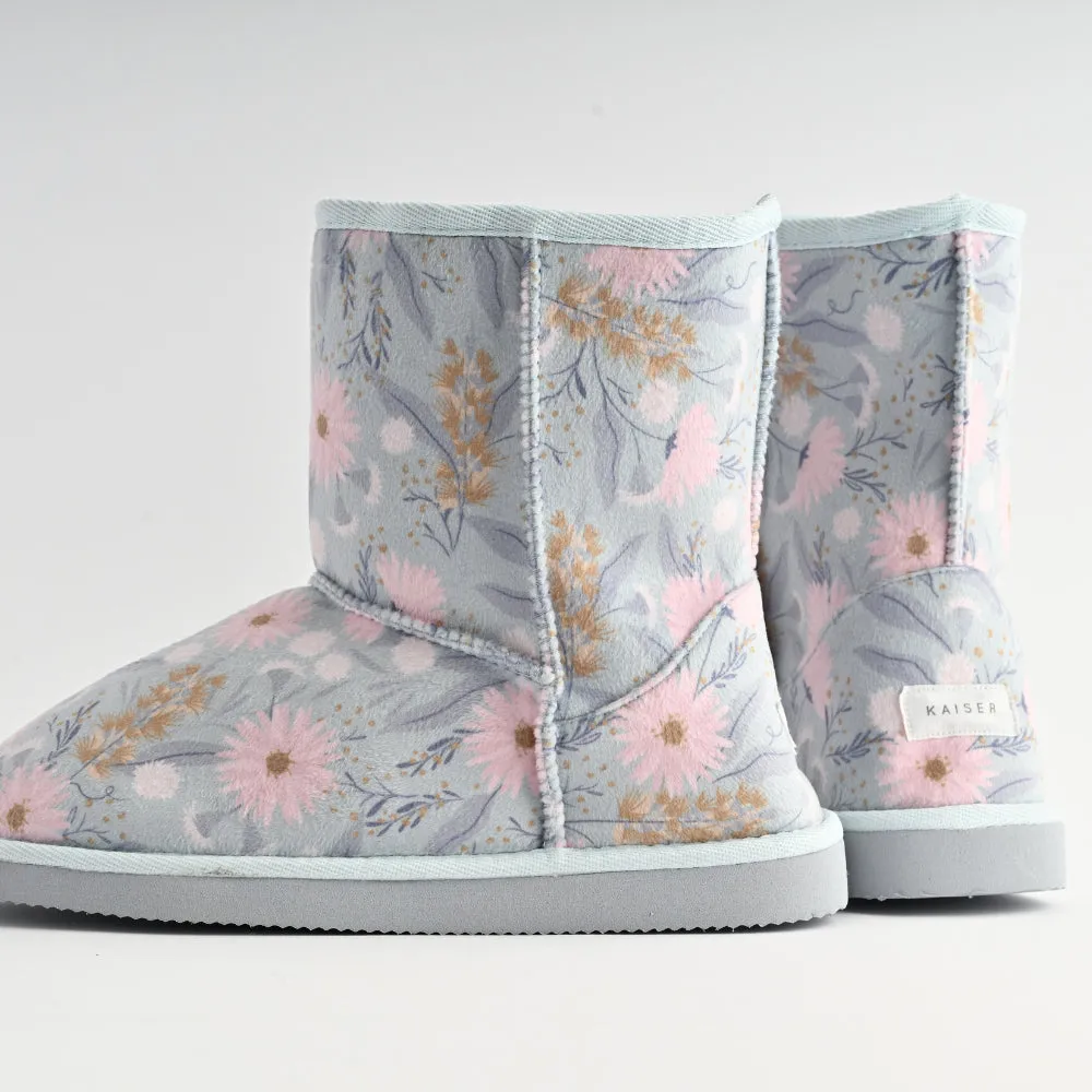 Printed Slipper Boots - MEADOW DREAM
