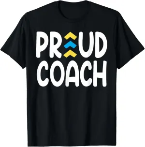Proud Coach World Down Syndrome Day Awareness Socks Trainer T-Shirt
