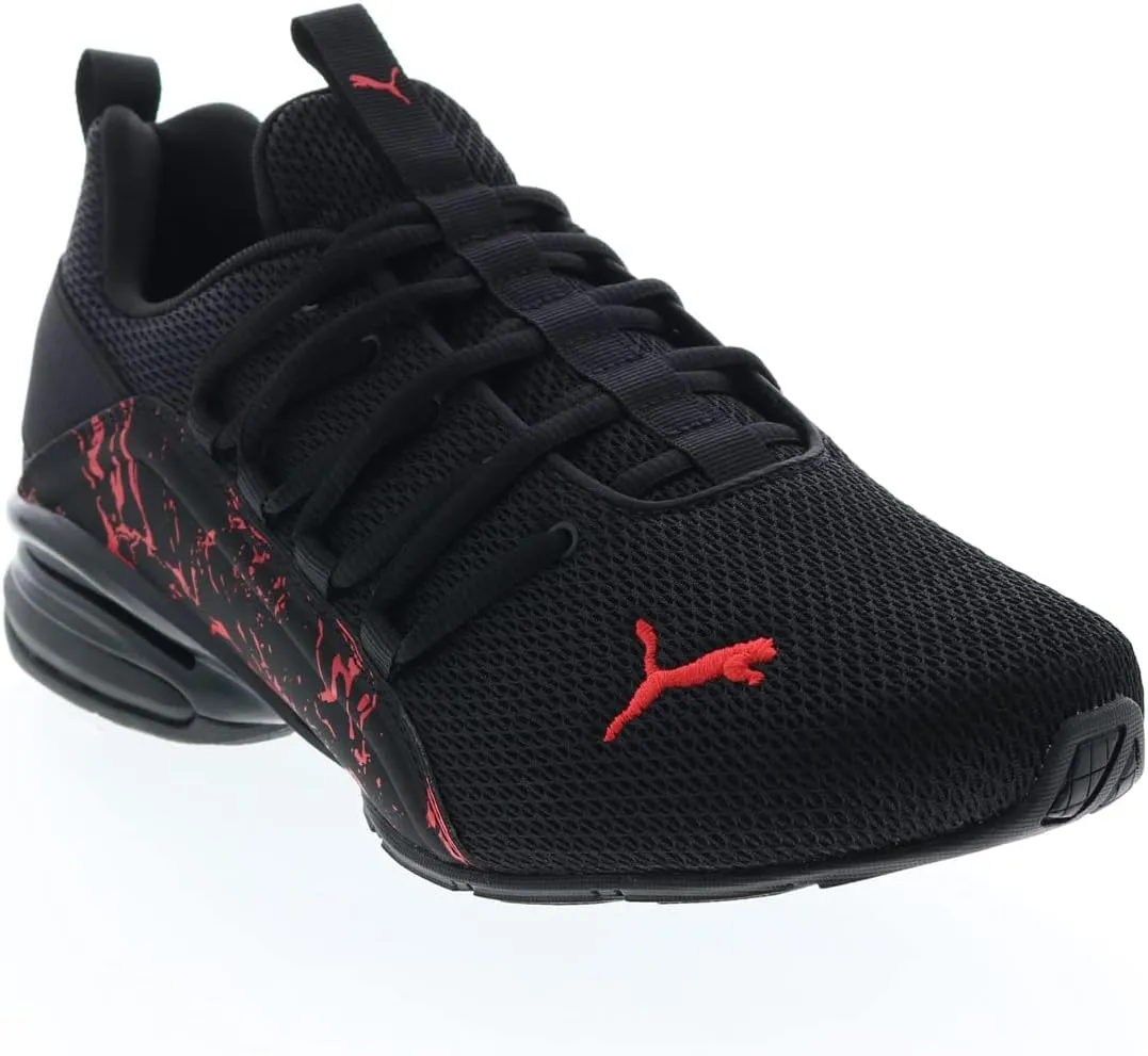 PUMA Axelion City Escape Running Shoe Men's Running 11.5 D(M) US Black-High Risk Red-White
