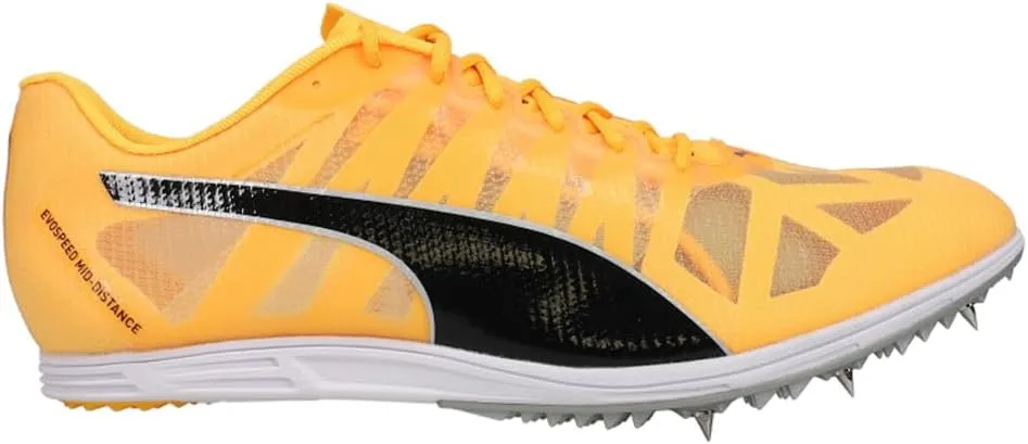 PUMA Men's EVOSPEED MID-DISTANCE 4 Track and Field Shoe, Sun Stream-Puma Black, 13