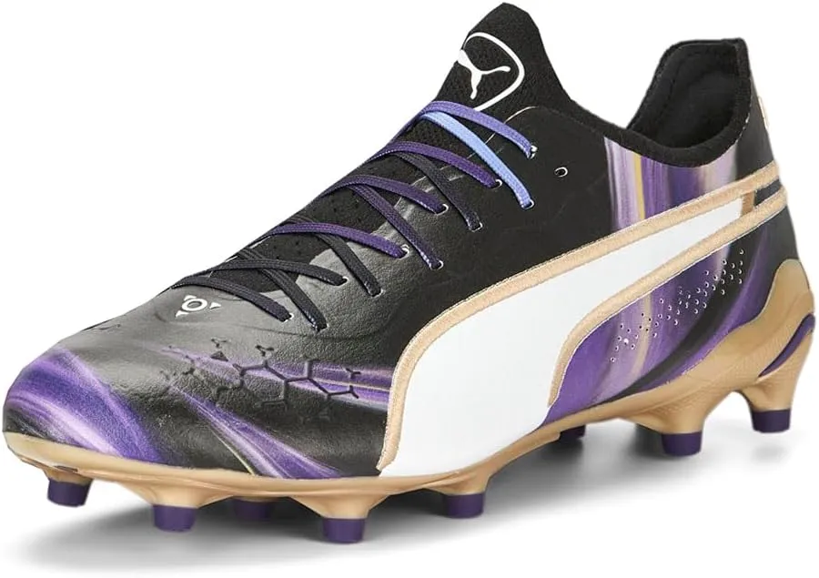 PUMA Mens King Ultimate Elements Firm GroundArtificial Ground Soccer Cleats Cleated, Firm Ground, Turf - Black