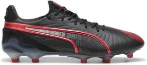 PUMA Mens King Ultimate Launch Edition Firm GroundArtificial Ground Soccer Cleats Cleated, Firm Ground, Turf - Black - Size 8.5 M