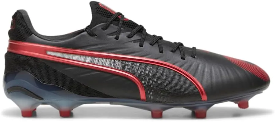 PUMA Mens King Ultimate Launch Edition Firm GroundArtificial Ground Soccer Cleats Cleated, Firm Ground, Turf - Black - Size 8.5 M