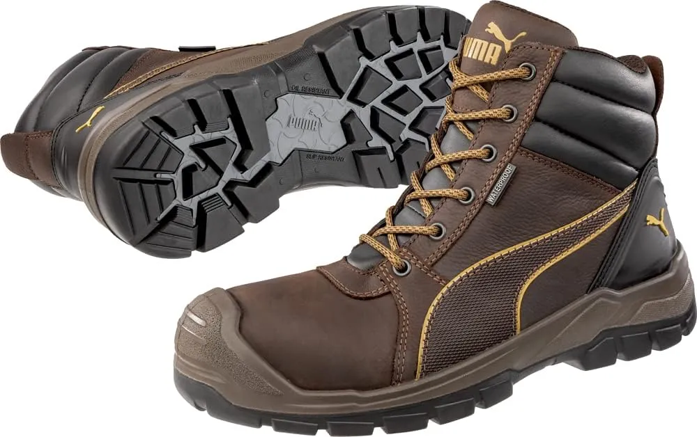 PUMA Men's Tornado Brown Soft Toe Industrial Boot