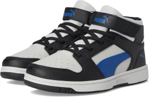 PUMA Unisex-Child Rebound Layup Mid Hook and Loop Sneaker