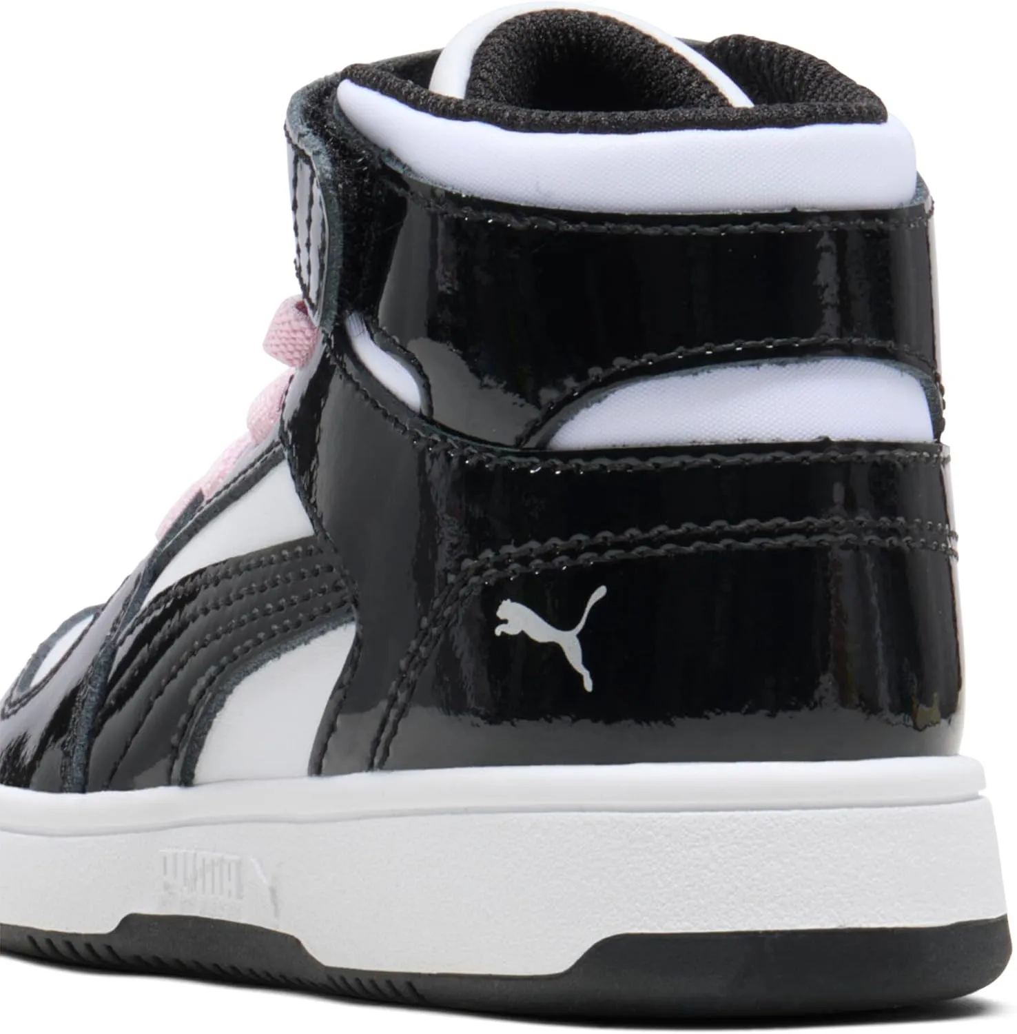 PUMA Unisex-Child Rebound Layup Mid Hook and Loop Sneaker