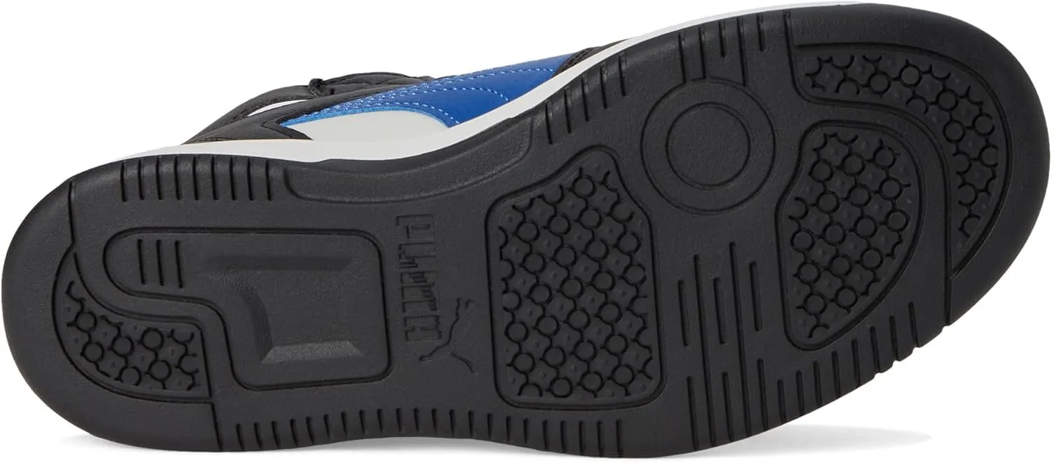 PUMA Unisex-Child Rebound Layup Mid Hook and Loop Sneaker