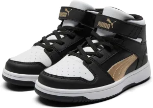 PUMA Unisex-Child Rebound Layup Mid Hook and Loop Sneaker