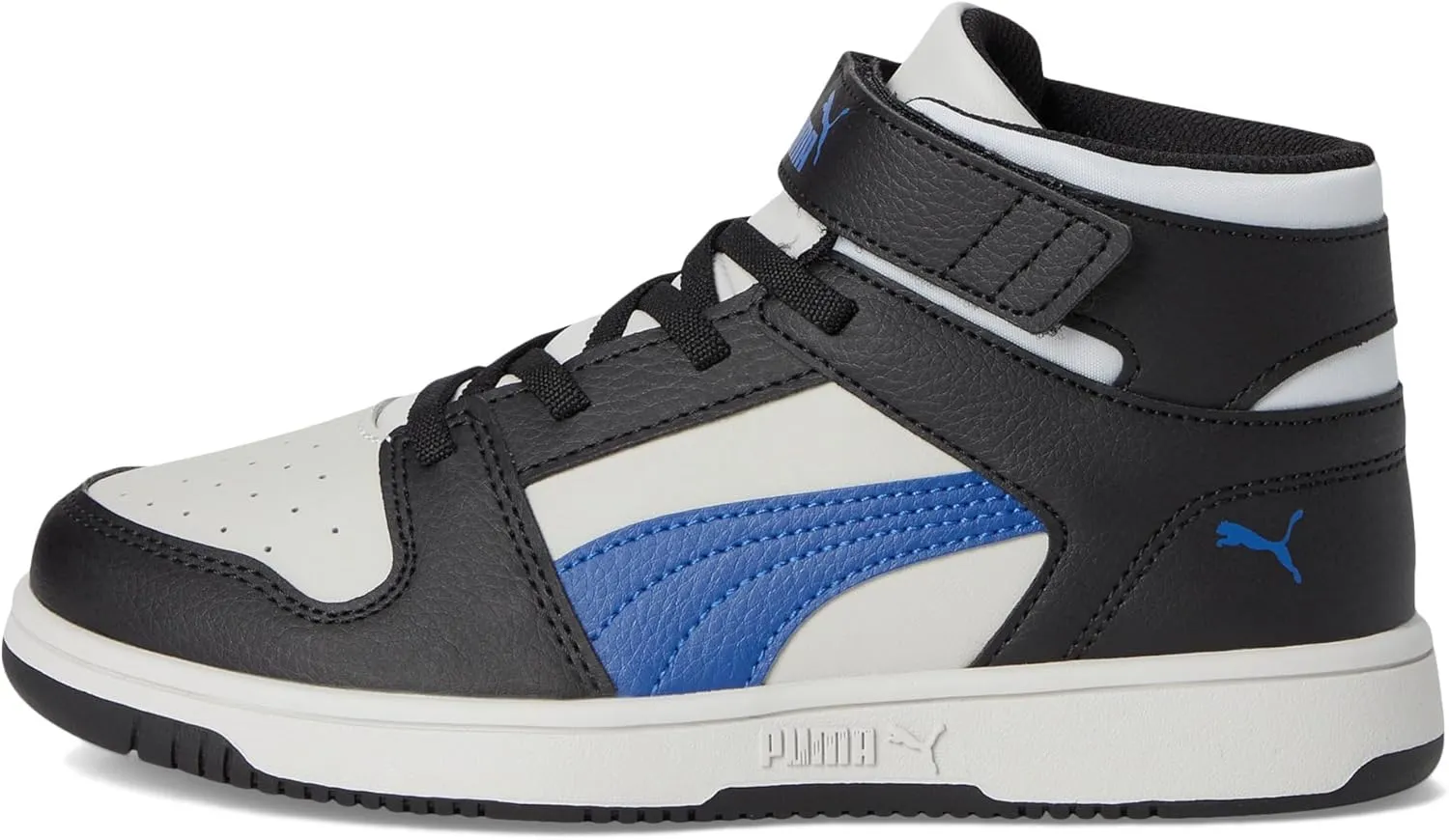 PUMA Unisex-Child Rebound Layup Mid Hook and Loop Sneaker