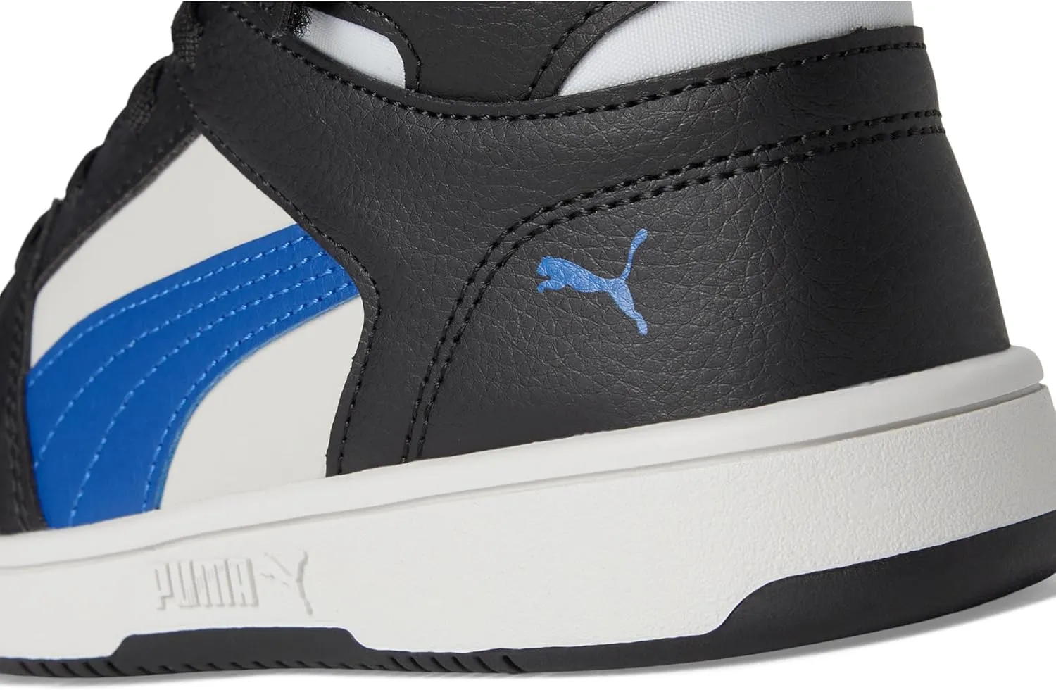 PUMA Unisex-Child Rebound Layup Mid Hook and Loop Sneaker