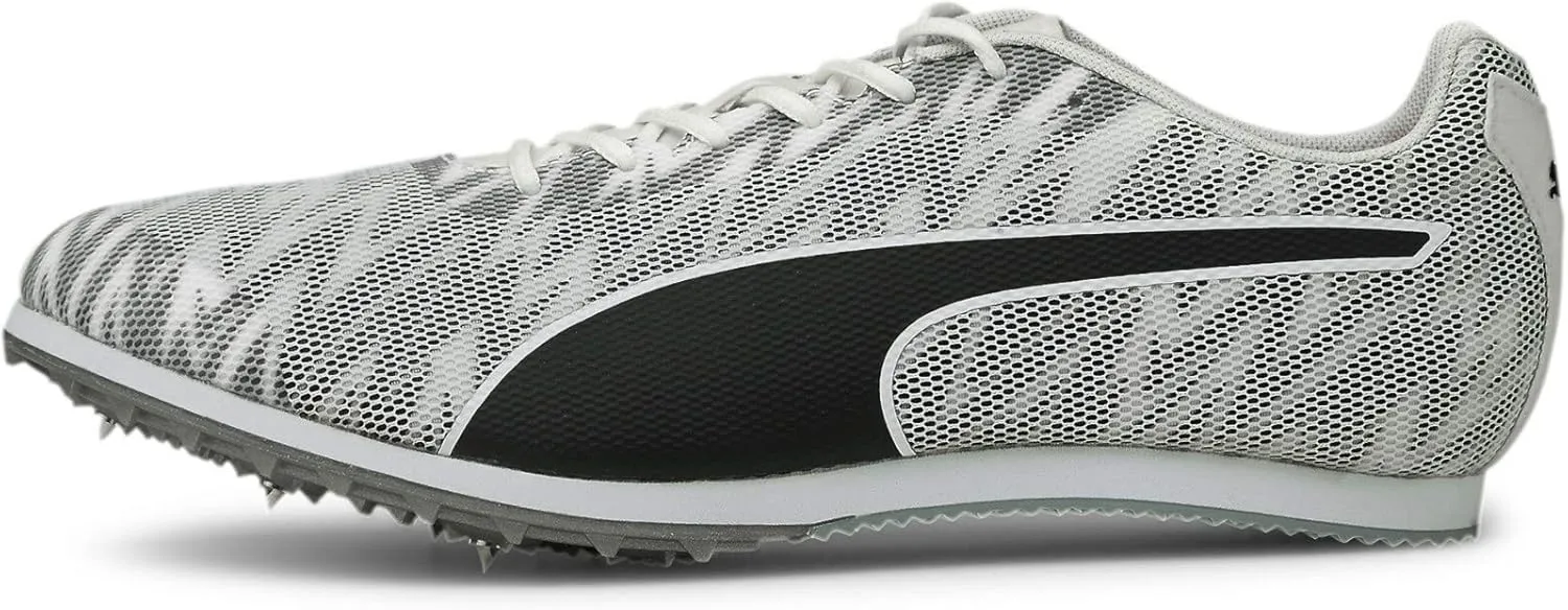 Puma Unisex Technical Sport Track and Field Shoe, White Black Silver, 12 US Women