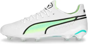 PUMA Womens King Ultimate Firm Ground/Ag Soccer Cleats Cleated, Firm Ground, Turf - White - Size 7.5 M