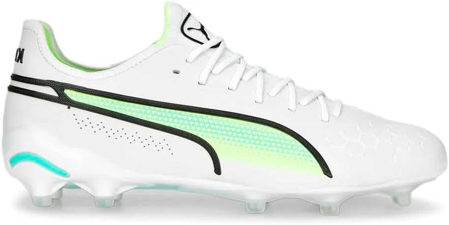 PUMA Womens King Ultimate Firm Ground/Ag Soccer Cleats Cleated, Firm Ground, Turf - White - Size 9.5 M