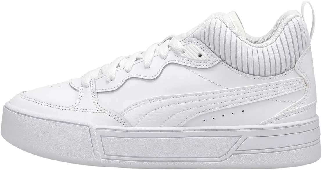 PUMA Women's Skye Demi Lace Up Sneaker Wht/Grey 9 Medium US