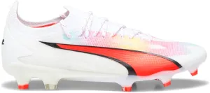 PUMA Womens Ultra Ultimate Firm GroundArtificial Ground Soccer Cleats Cleated, Firm Ground - White - Size 9.5 M