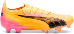 PUMA Womens Ultra Ultimate Firm GroundArtificial Ground Soccer Cleats Cleated, Firm Ground - Yellow - Size 7 M