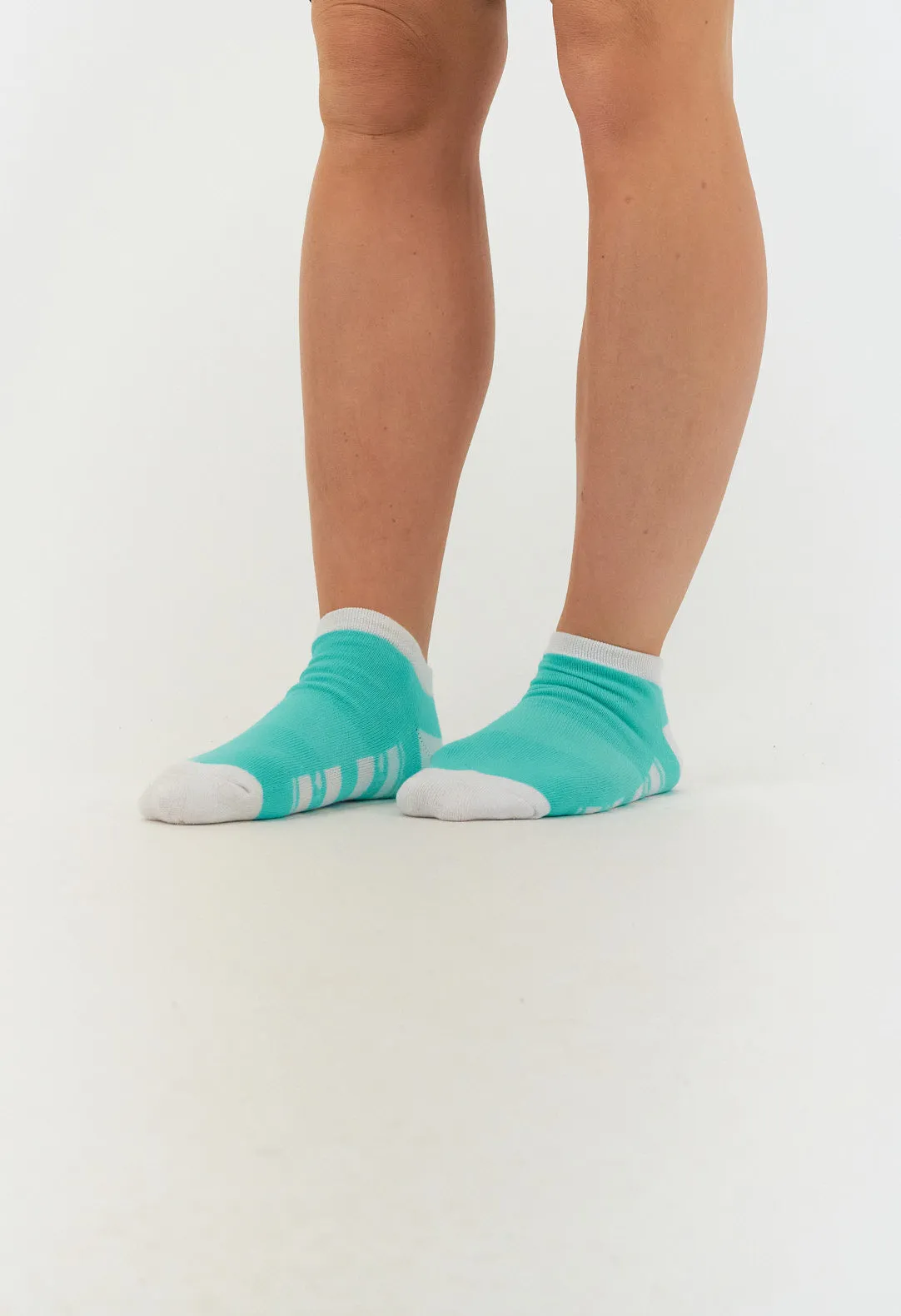 Pure Ladies 2 Pair Pack Of Trainer Golf Socks- Ocean Blue