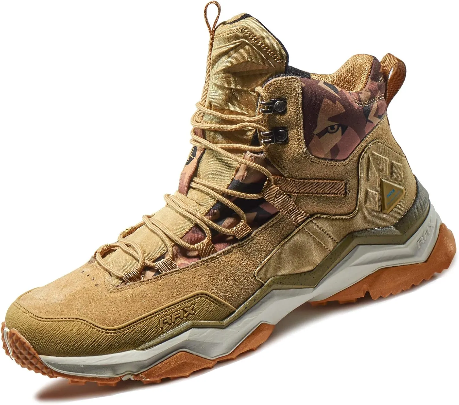 RAX Men's Wild Wolf Mid Venture Waterproof Lightweight Hiking Boots