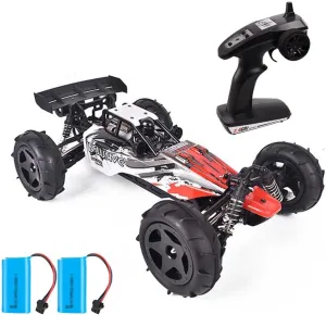 RC Racing Car, 1:12 Scale 2.4GHZ Remote Control Car 40KM/H High Speed Racing RC Truck Electric Toy Vehicle with 2 Rechargeable Batteries for Boys Kids