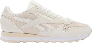 Reebok Unisex Classic Leather Trainers, Chalk Sand White, 4.5