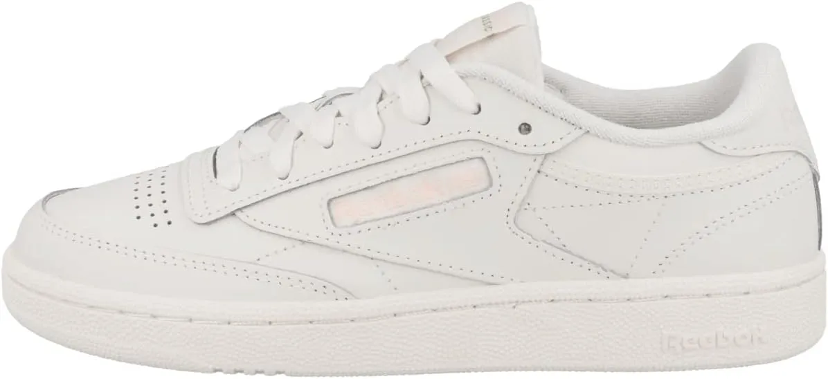 Reebok Women's Club C 85, Chalk Chalk Porcelain Pink, 6.5 US