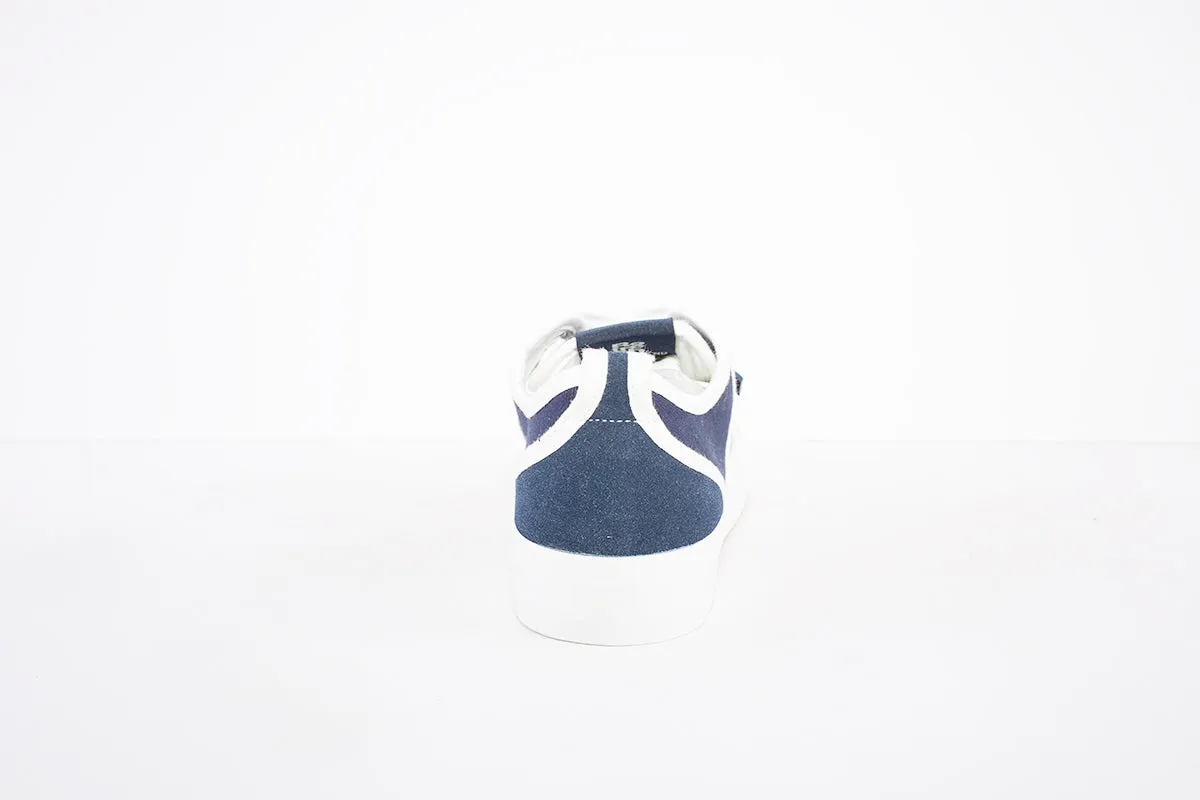 REFRESH - 79186 FLAT LACED CANVAS FASHION SHOE - NAVY/WHITE