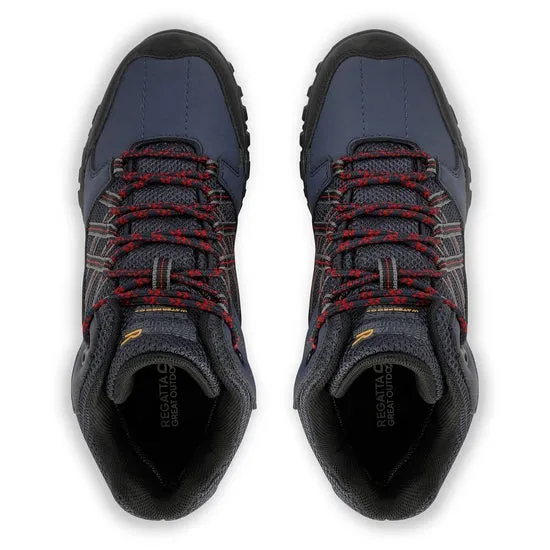 Regatta Edgepoint Mens MID WP Navy/Rio Red