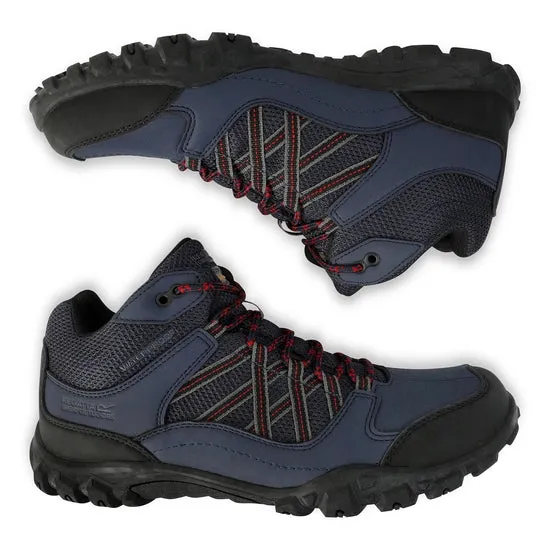Regatta Edgepoint Mens MID WP Navy/Rio Red