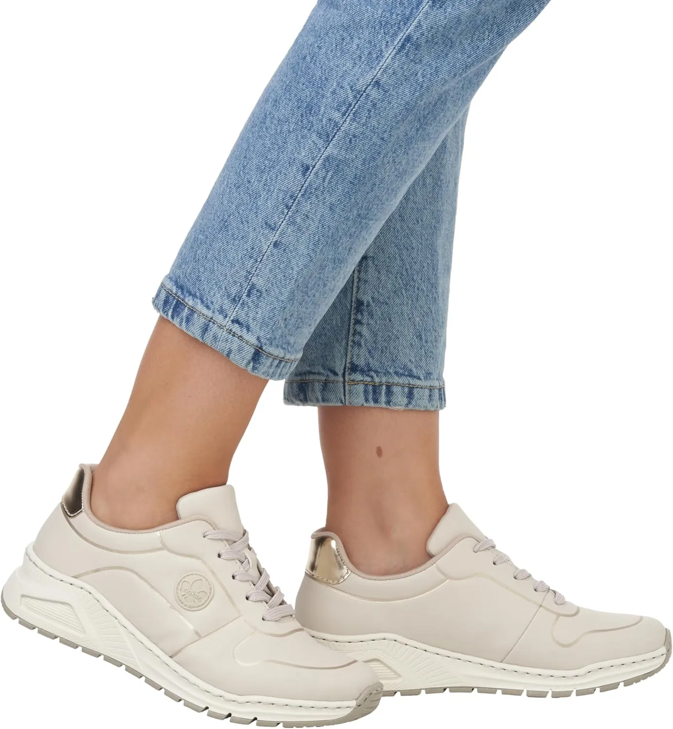 Rieker Women's comfortable shoes, M4903, women's lace-up shoes, loose insole
