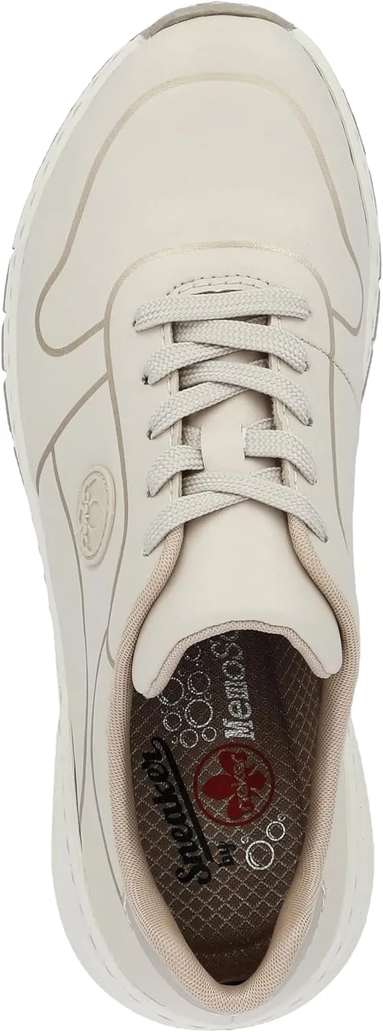 Rieker Women's comfortable shoes, M4903, women's lace-up shoes, loose insole