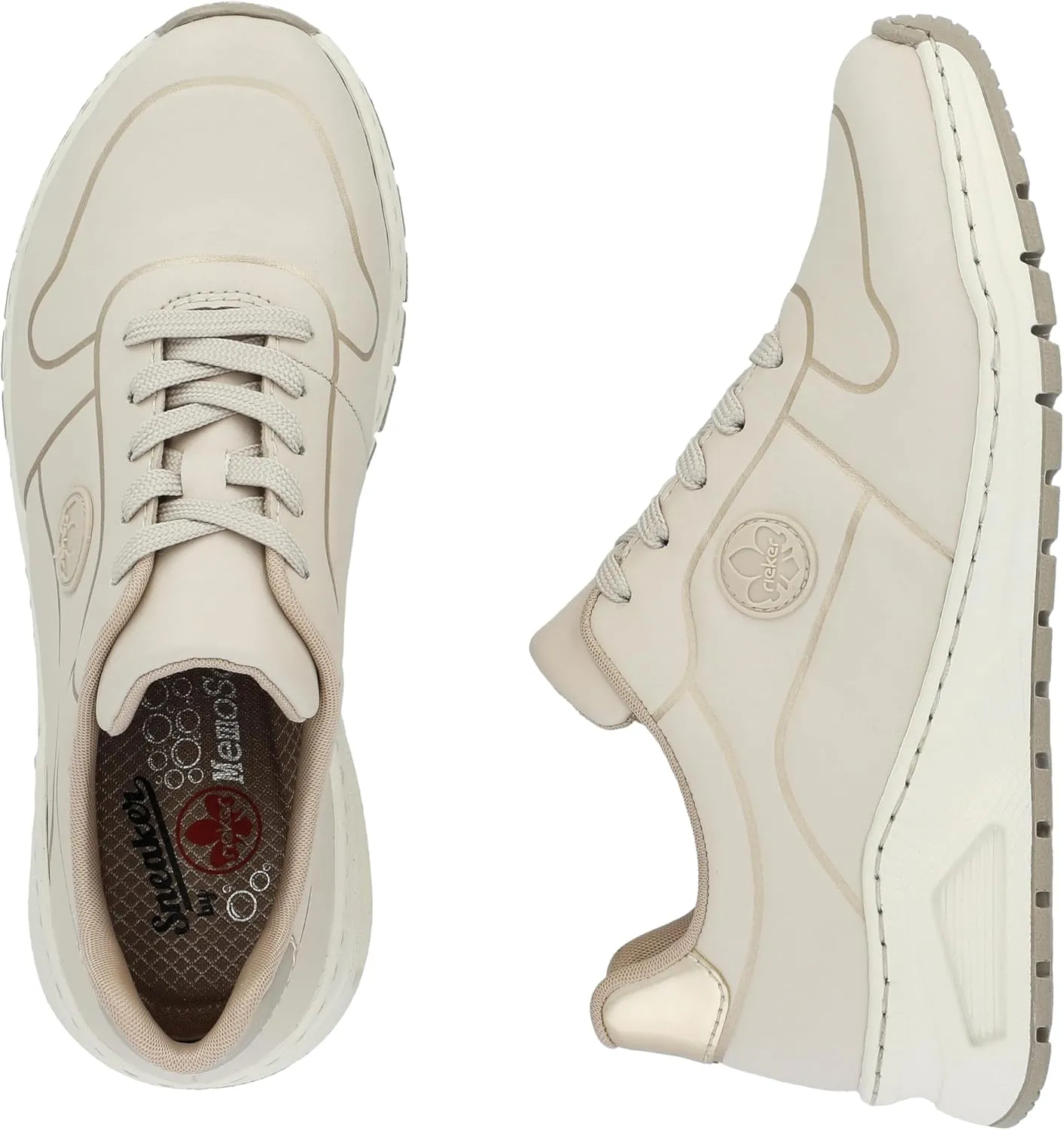 Rieker Women's comfortable shoes, M4903, women's lace-up shoes, loose insole