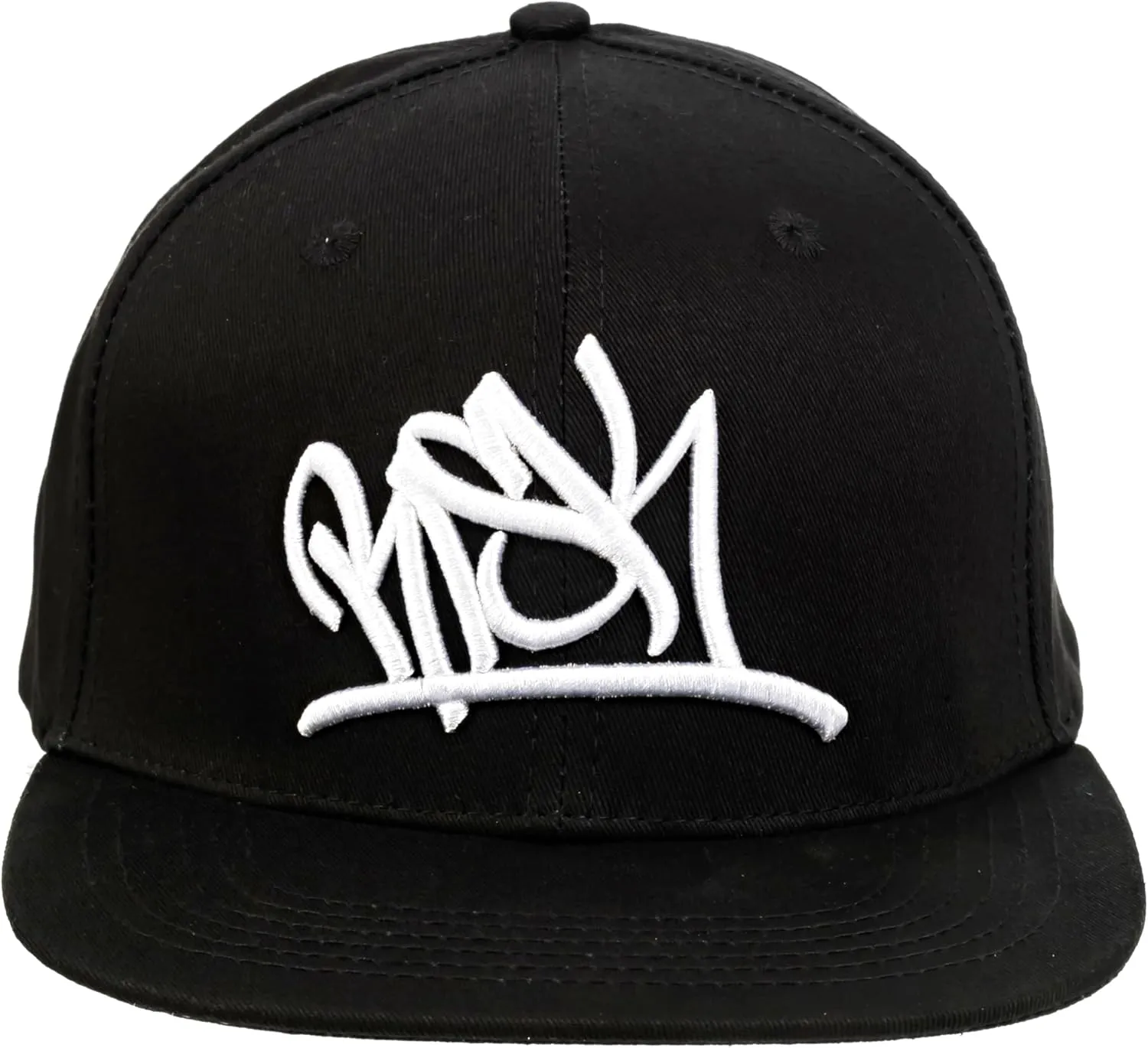 Risky's Tools of The Trade-TAG- Flat Brimmed Customized 6-Panel Baseball Hat Black