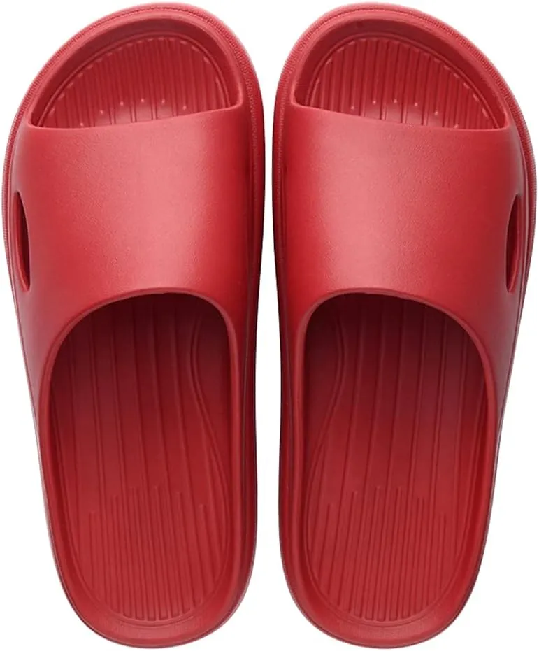 Rojeam Women & Men Shower Slippers Open Toe House Slides Bathroom Sandals