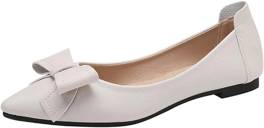 Rojeam Womens Flats Shoes Portable Pumps Ballet Flat Slip-on Ballerina Pumps Shoes Ladies Loafers