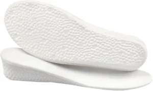 SAFIGLE 1 Pair Insole Increased Sports Increasing Absorbing Foot Cushion Shoe Inserts Shoe Padding Foam Runner High Arch Lift Support Cushioned Height Trainer Feet Soles Pads White