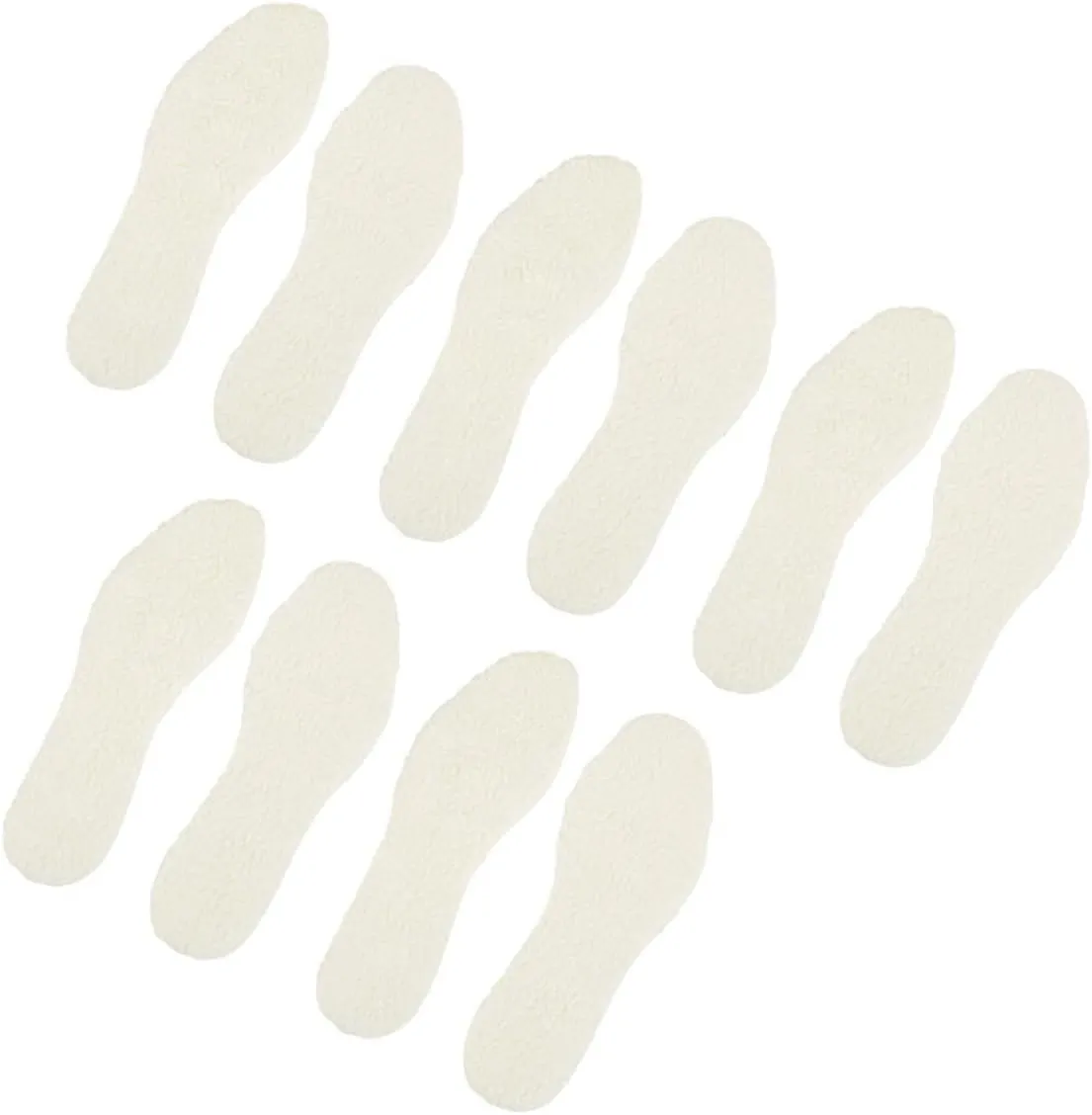 SAFIGLE 10Pcs Thickened Warm Wool Insoles for Men and Women Comfortable Cold Footwear Accessories Winter Shoe Inserts Breathable and